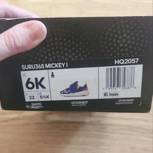 EUC Adidas x Disney Mickey Baby Shoes, Size 6 - Picture 2 of 12
